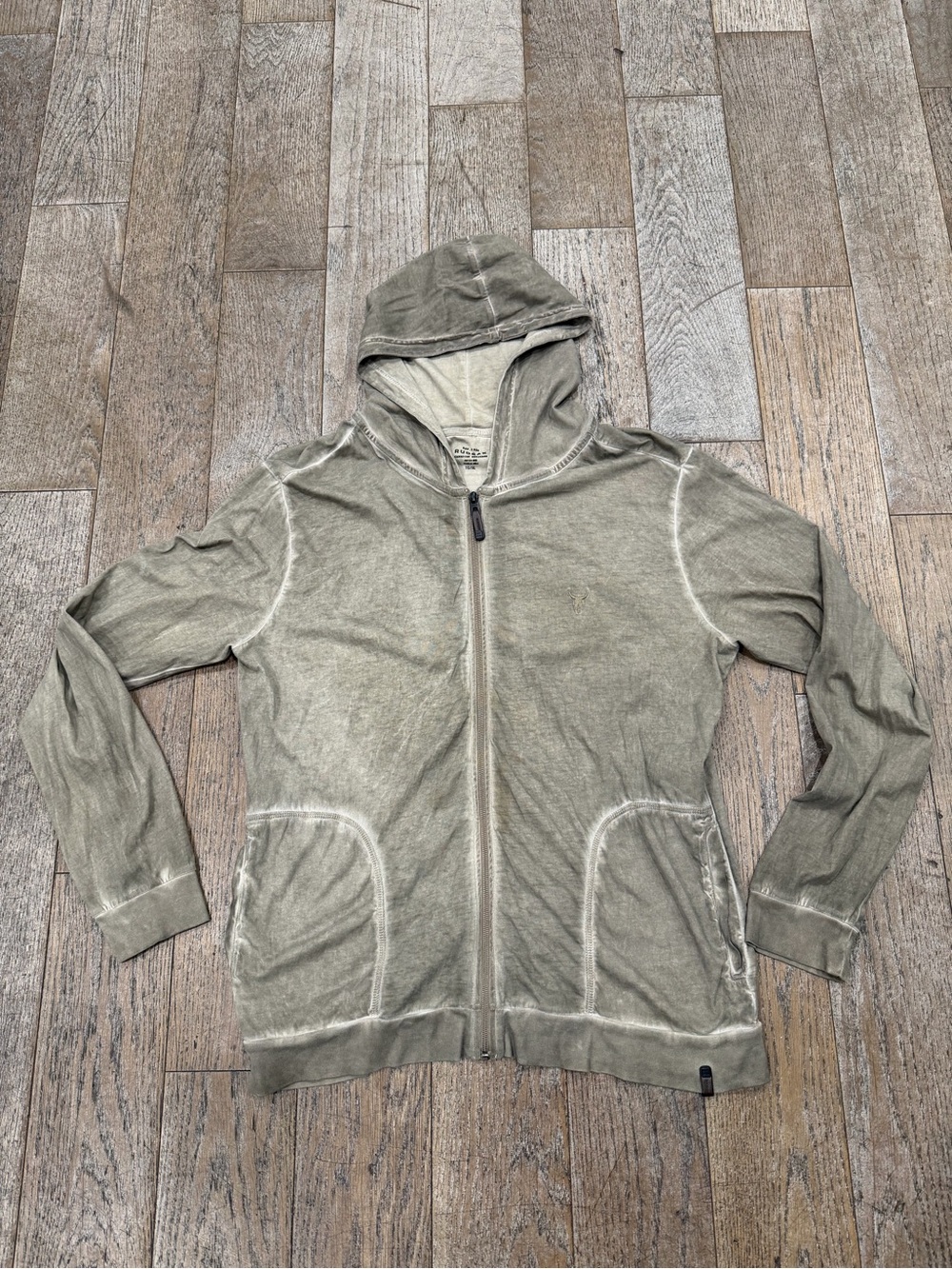 Rare Archival RUDSAK Canadian Heritage Acid Wash Full-Zip Hoodie - Size XL